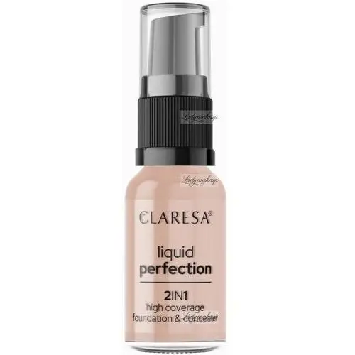 Claresa Korektor i Podkład kryjący w płynie 2in1 Liquid Perfection nr 104 Nude 18g