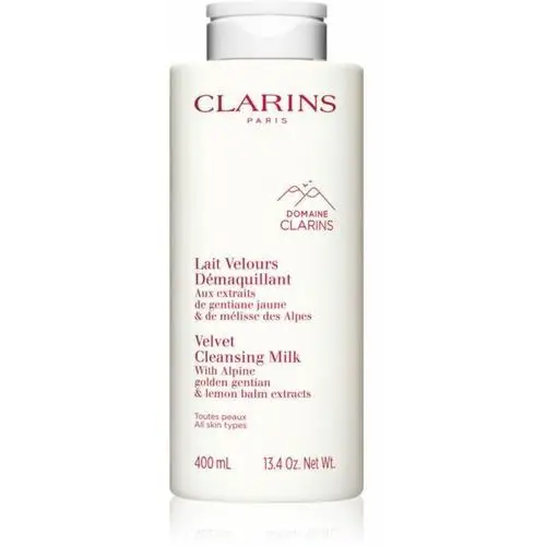 Clarins cleansing velvet cleansing milk delikatne mleczko oczyszczające do wszystkich rodzajów skóry 400 ml