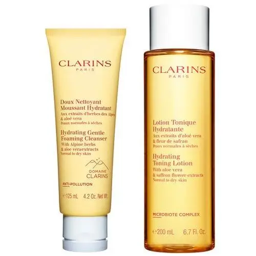 Hydrtaing cleansing duo Clarins