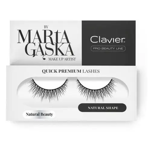 Clavier Quick premium lashes rzęsy na pasku natural beauty 827