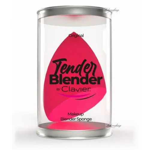 Clavier - Tender Blender - Skośnie ścięta gąbka do makijażu - Różowa