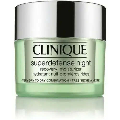 Clinique Superdefense Night Recovery Moisturizer Krem nawilżający na noc przeciw pierwszym oznakom starzenia 50 ml