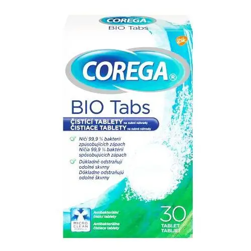 Corega antibacterial cleaning tablets for dentures 30 pcs