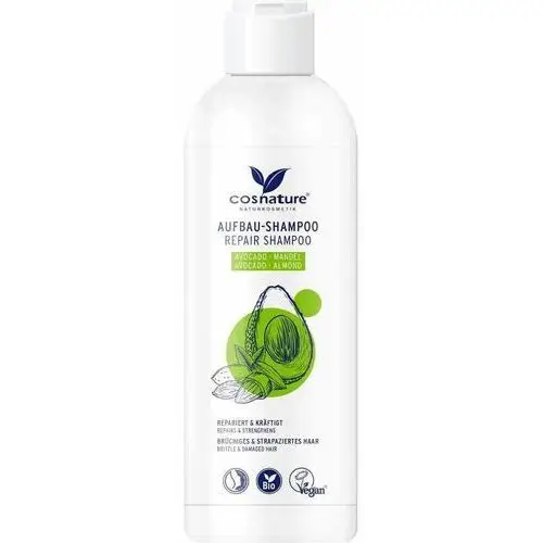 Cosnature, Repair, Nturalny regenerujący szampon do włosów z awokado i migdałami, 250 ml