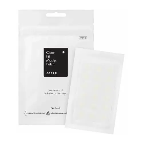 Cosrx - clear fit master patch, 18 szt. - plasterki na wypryski