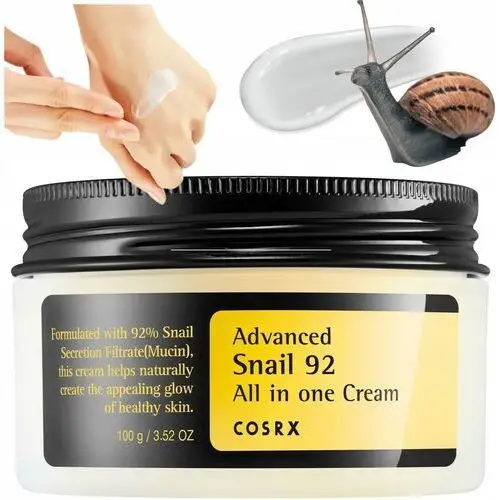 Cosrx Snail 92 Krem Do Twarzy Śluz Ślimaka 100ML Koreańskie Kosmetyki