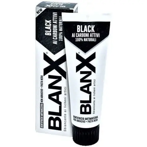 Coswell Blanx black pasta wybielająca z aktywnym węglem 75ml