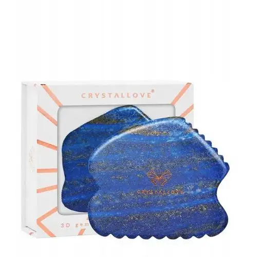 Crystallove Lapis lazuli Contour Gua Sha płytka gua sha z lapisu lazuli