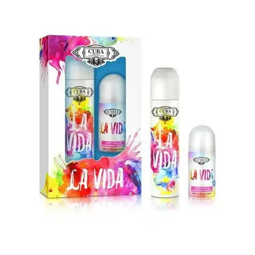 CUBA ORIGINAL Cuba Woman La Vida EDP spray 100ml + DEO Roll-on 50ml (P1),1