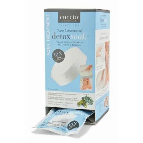 Cuccio detox soak foot treatment kuracja oczyszczająca z kryształami morskimi