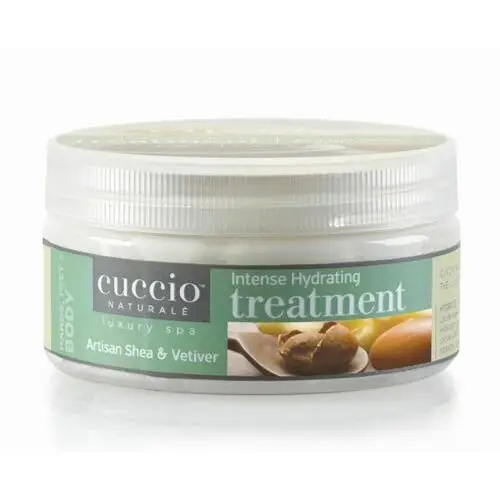 Cuccio intense hydrating treatment (artisan shea & vetiver) nawilżająca kremowa maska do dłoni i stóp