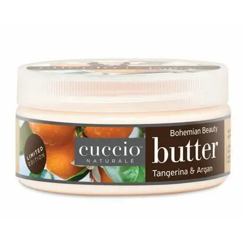 Tangerina & argan body butter nawilżające masło do dłoni, stóp i ciała (mandarynka i argan) Cuccio