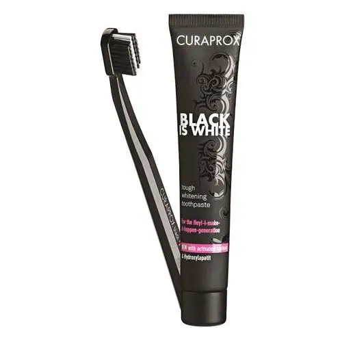 Curaprox black is white set - toothpaste 90 ml + toothbrush cs 5460