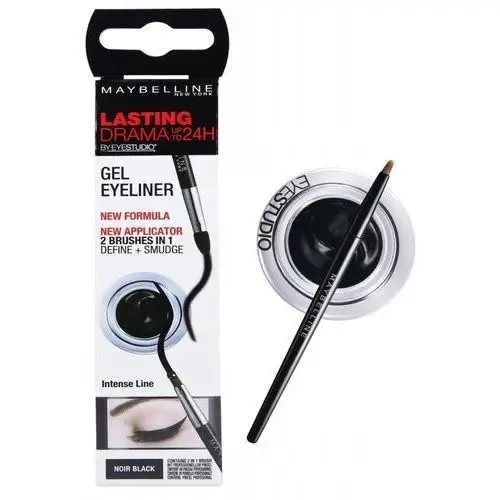 Czarny Eyeliner W Żelu Z Pędzelkiem Maybelline Lasting Drama