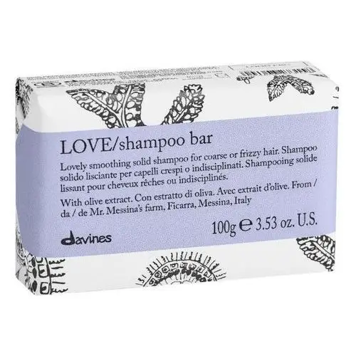 Davines Love smooth - szampon w kostce do włosów puszących się 100g