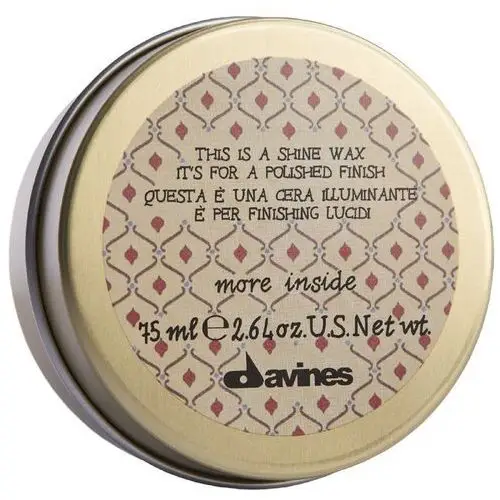 More inside shine wax - nabłyszczający i wygładzający wosk 75ml Davines