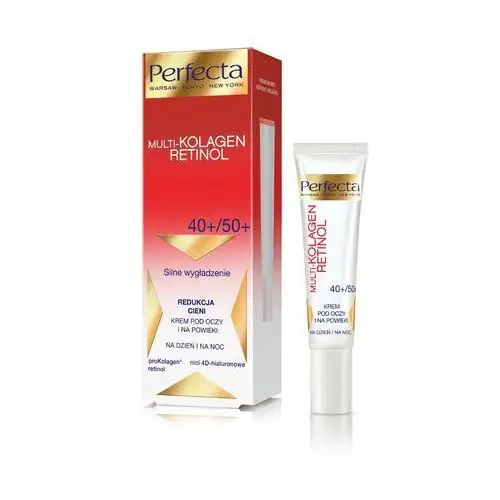 Perfecta multi-kolagen retinol 40+/50+ krem redukujący cienie i wygładzający pod oczy i na powieki 15ml Dax