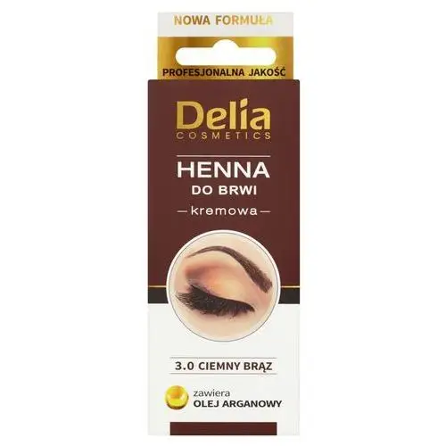 Delia 3.0 ciemny brąz kremowa henna do brwi