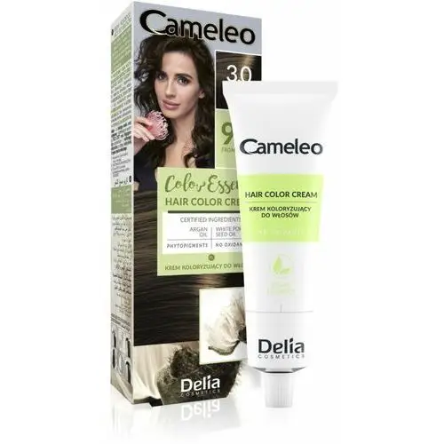 Delia cosmetics cameleo color essence farba do włosów w tubce odcień 3.0 dark brown 75 g