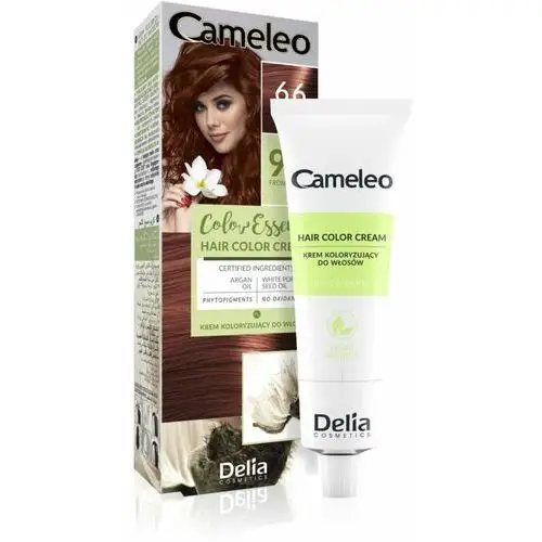 Cameleo color essence farba do włosów w tubce odcień 6.6 ruby 75 g Delia cosmetics