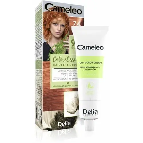 Delia Cosmetics Cameleo Color Essence farba do włosów w tubce odcień 7.4 Copper Red 75 g, kolor czerwień