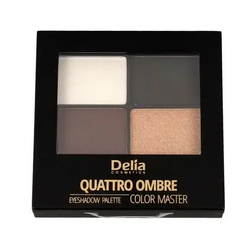 Delia Cosmetics Color Master Cienie do powiek Quattro Ombre nr 404 Golden 1op