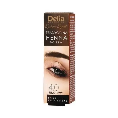 Delia Cosmetics Henna farbka do brwi odcień 4.0 Brown 2 ml