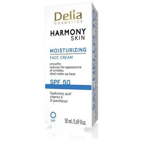 Krem nawilżający do twarzy spf50 harmony skin harmony skin Delia cosmetics