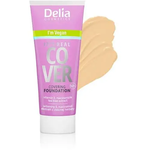 Delia cosmetics Podkład real cover 202 beige it's real cover