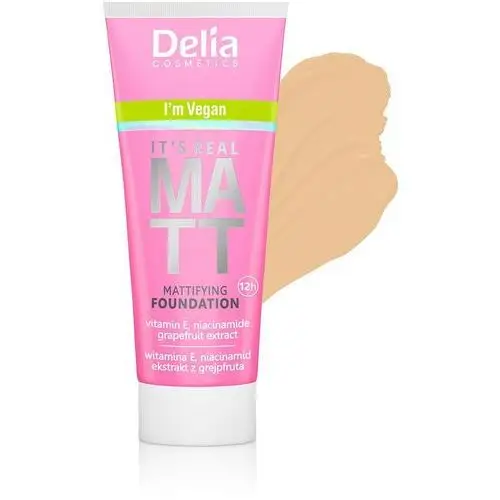 Podkład Real Matt 103 Warm beige Delia Cosmetics IT'S REAL MATT