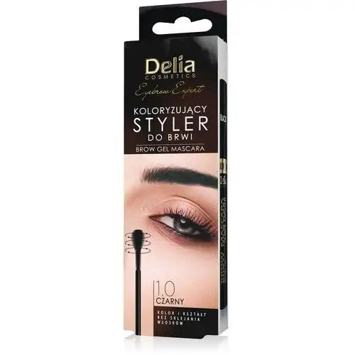 Delia cosmetics Styler do brwi 1.0 czerń eyebrow expert