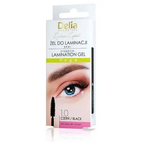 Delia cosmetics Żel do laminacji brwi 1.0 czerń eyebrow expert