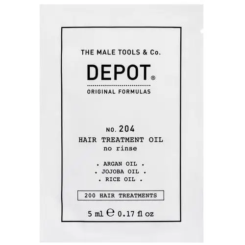 Depot NO. 204 Hair Treatment Oil – odżywczy olejek do pielęgnacji włosów dla mężczyzn, 5ml