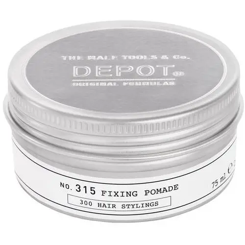 No. 315 fixing pomade - żelowa pomada do stylizacji włosów o mocnym utrwaleniu, 75ml Depot