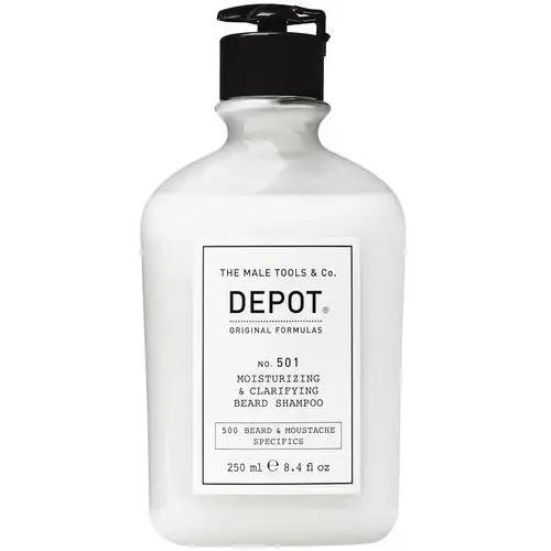 No. 501, oczyszczający i nawilżający szampon do brody, 250ml Depot