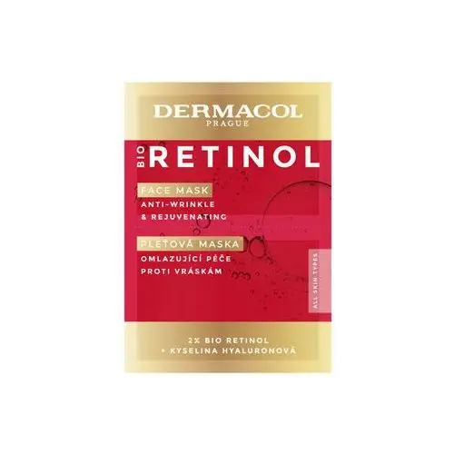 Dermacol Bio retinol face mask przeciwzmarszczkowa maska do twarzy 16ml