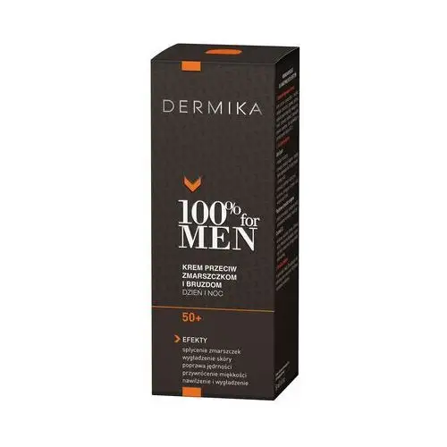 Dermika 100% for men cream 50+ krem przeciw zmarszczkom i bruzdom na dzień i na noc 50ml