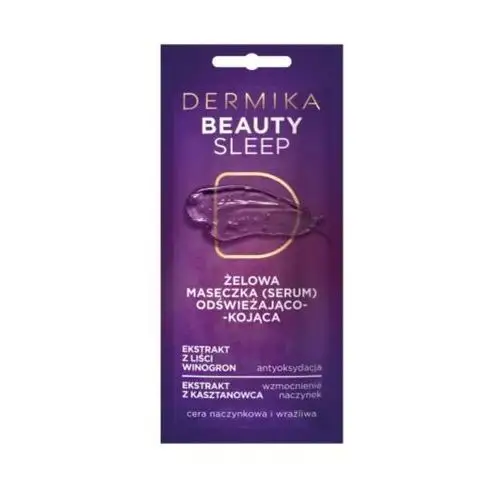 DERMIKA MASECZKI BEAUTY SLEEP – ŻELOWA MASECZKA (SERUM) ODŚWIEŻAJĄCO-KOJĄCA 10 ML