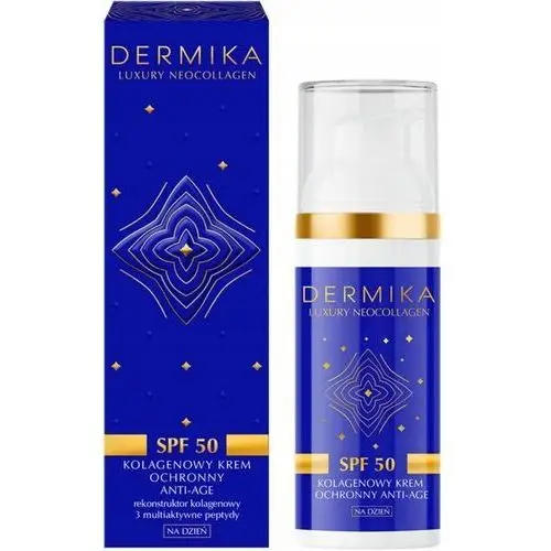 Dermika Neocollagen Krem SPF50+ ochronny do twarzy na dzień 50 ml Uva Uvb+