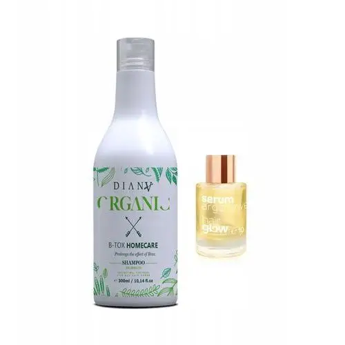 Diana Beauty Organic szampon po keratynie boto-xie 300 ML+olejek10ml