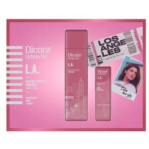 Dicora Urban Fit Zestaw podarunkowy woda toaletowa L.A. dla niej 100ml+30ml