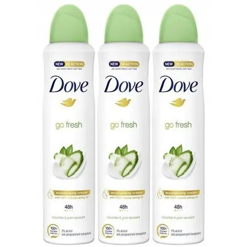 Dove Go Fresh dezodorant ogórek zielona herbata x3