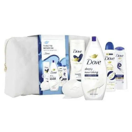 Dove Original Women Gift Set ( Cream Shower Gel 250 ml + Shampoo 250 ml + Body Milk 250 ml + Antiperspirant Spray 150 ml + Solid Soap 90 g )