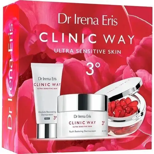 Dr irena eris clinic way 3° dermokrem przywracający młodość skóry na dzień spf20 50ml+dermokrem kompleksowo odbudowujący na noc 50ml+dermokapsułki rewitalizujące x 30 szt