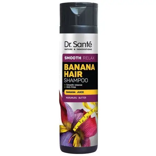 Banana Hair Shampoo wygładzający szampon do włosów z sokiem bananowym 250ml Dr Sante,02