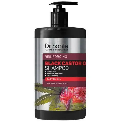 Black castor oil regenerujący szampon do włosów z olejem rycynowym 1000 ml Dr sante