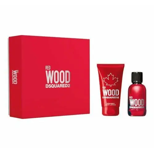Dsquared2, Red Wood Pour Femme, zestaw prezentowy kosmetyków, 2 szt