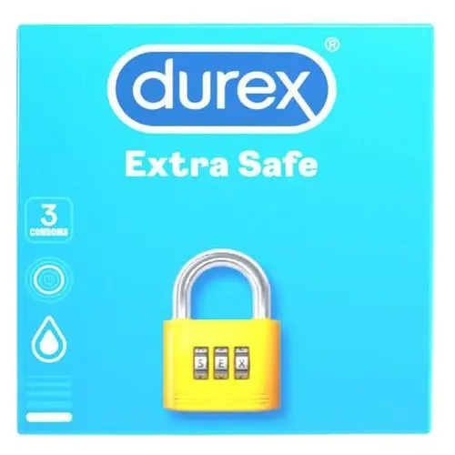 Durex extra safe - bezpieczna prezerwatywa (3db)