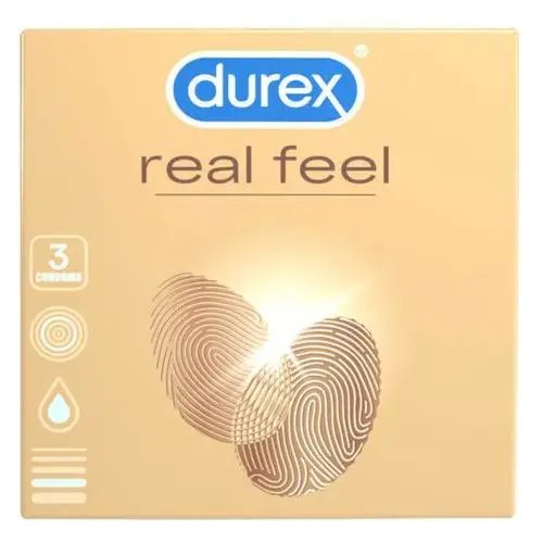 Durex Real Feel - prezerwatywa bez lateksu (3db)