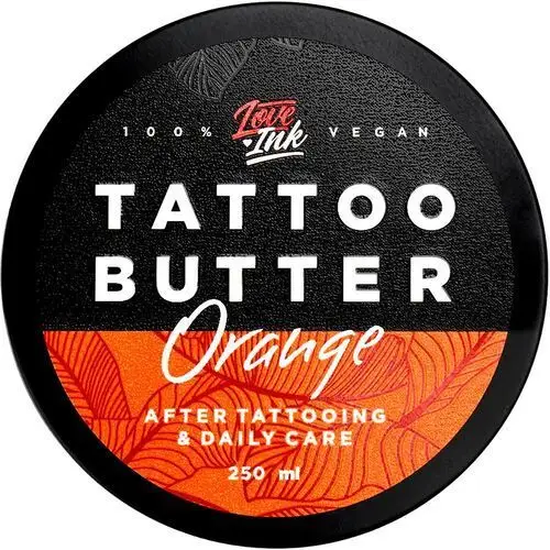 Duże Masło Krem do Pielęgnacji Tatuażu Loveink Tattoo Butter Orange 250ml